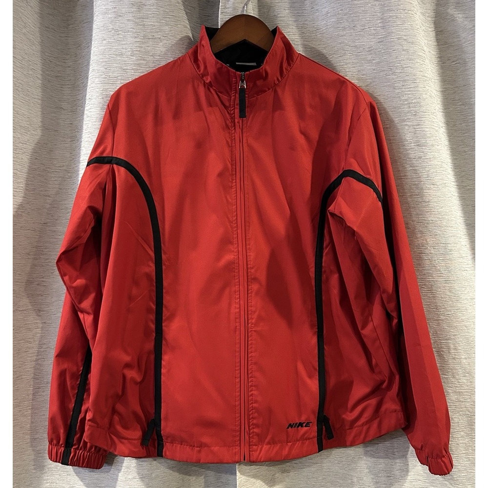 Vintage Nike Windbreaker Jacket Red Women's Size Large 12/14